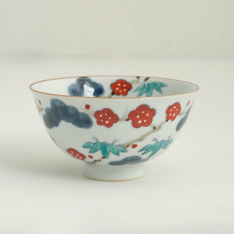 美濃焼 定園窯 山水絵柄 どんぶり鉢 松竹梅 お茶碗まとめ売り 工芸品 焼物④ b_1088_4.jpg