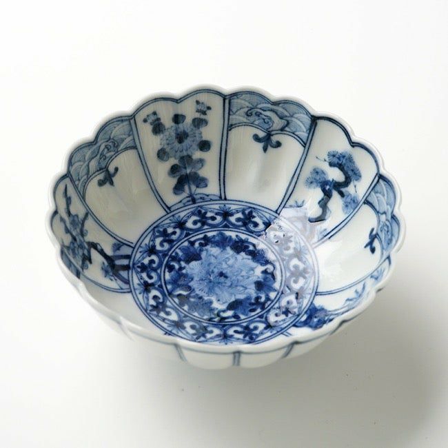 菊花紋様　脚付き長方形青磁水盤　　盆栽鉢　陶磁器 000000000877-05-xl.jpg?t=