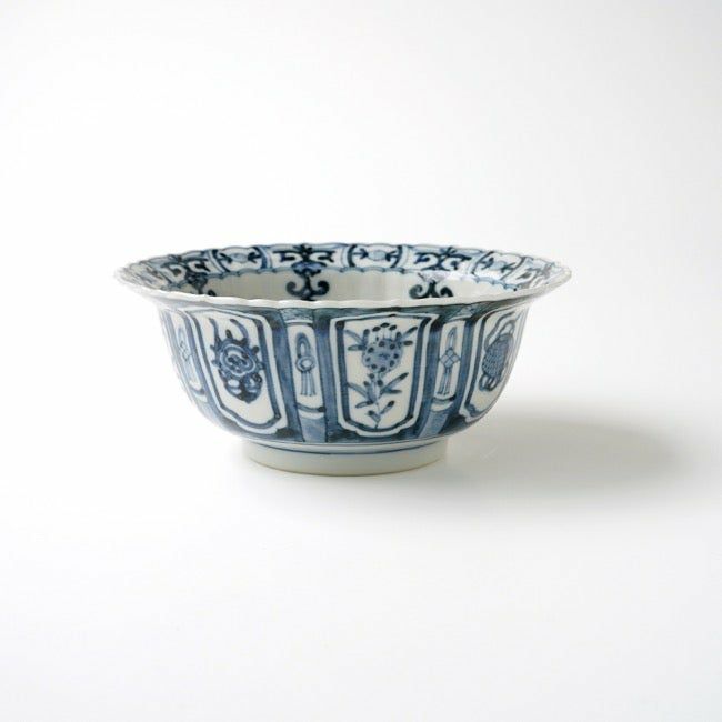 山本長左（やまもとちょうざ） 【山本長左】中鉢 陽刻芙蓉手〈1個