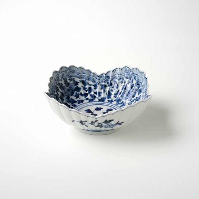 山本長左（やまもとちょうざ） 【山本長左】5.5号扇面皿 草花文〈1枚 