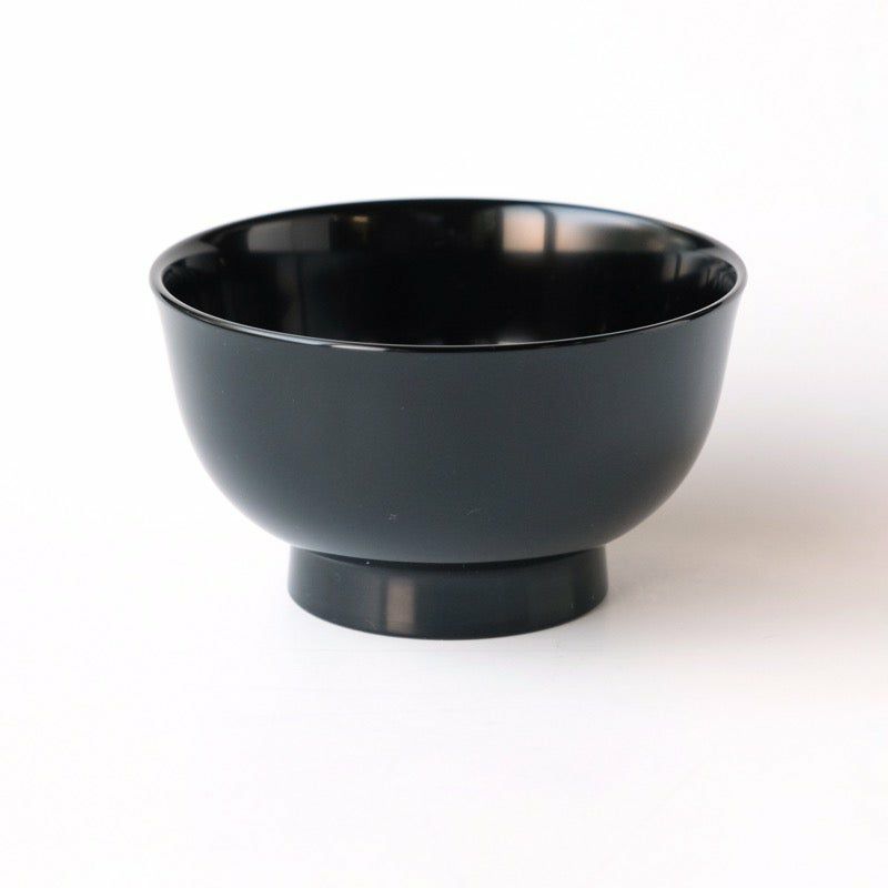 椀（漆器） 【越前塗】黒 端反汁椀 4.0〈1個〉 |皿や鉢など和食器の