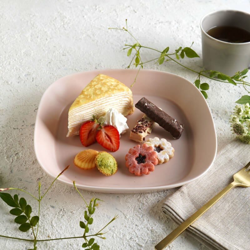 シンプル 角丸 【アウトレットSALE】おいしい器 シンプル 角丸 中皿（トキ羽）〈1枚〉 美濃焼 |皿や鉢など和食器の通販は京都のたち吉（TACHIKICHI/橘吉）|Japanese  tableware・日本餐具