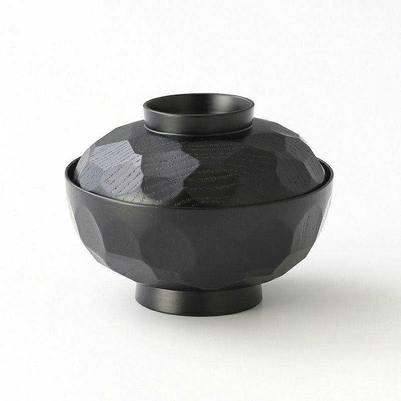 塗物　吸物椀　蓋付　亀模様　黒✕茶　10個 吸物椀｜蓋付きのお椀（吸物椀・雑煮椀）｜京都 漆塗り・漆器販売 漆器