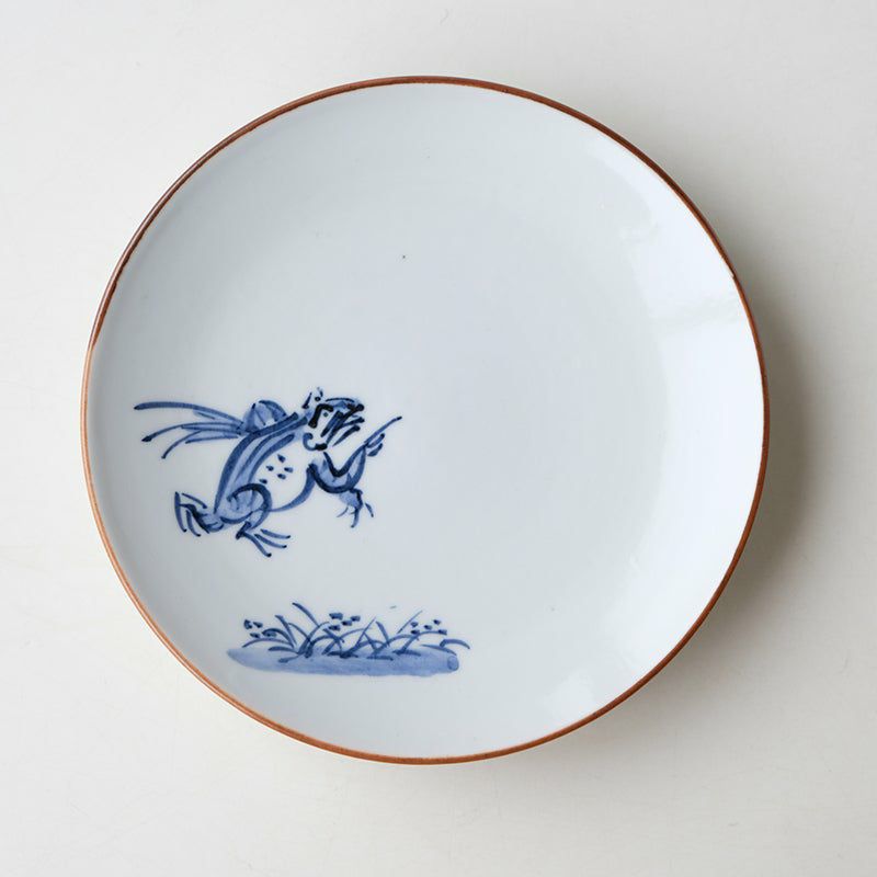 小皿・取皿（約9～14cm） 鳥獣戯画 銘々皿 染付〈5枚〉 京焼・清水焼 