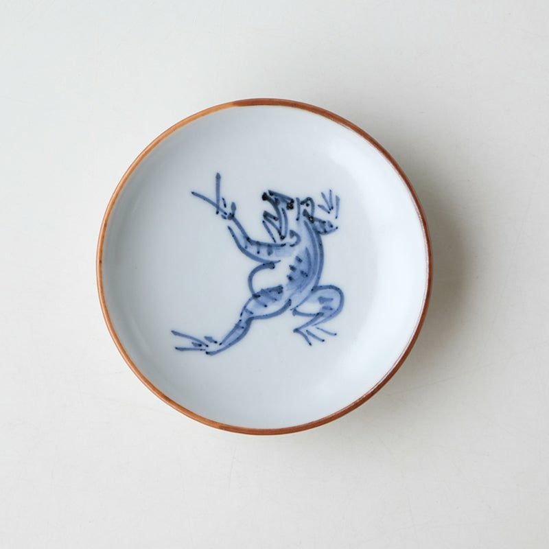 豆皿・薬味皿（約～8cm） 鳥獣戯画 豆皿 染付〈5枚〉 京焼・清水焼 |皿