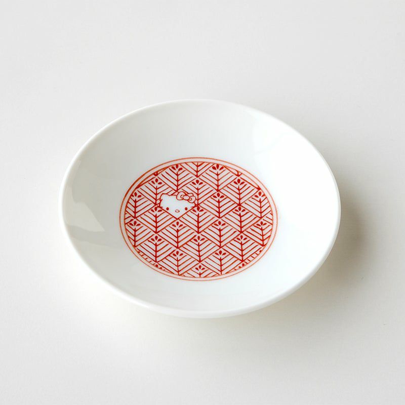 小皿・取皿（約9～14cm） ハローキティ 吉祥文 小皿（赤）〈5枚〉 |皿 