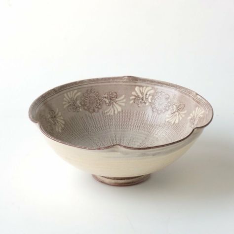 京三島（きょうみしま） 【森里陶楽】紫三島 五寸鉢〈1個〉 |皿や鉢 