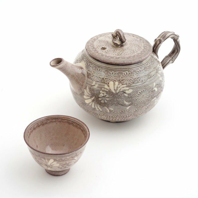 お茶呑茶碗・湯呑茶碗 【森里陶楽】紫三島 煎茶碗〈1客〉 |皿や鉢など