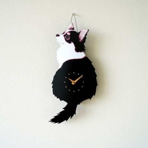 掛け時計・置き時計 藤井 啓太郎 猫時計 アメリカンショートヘア |皿や 