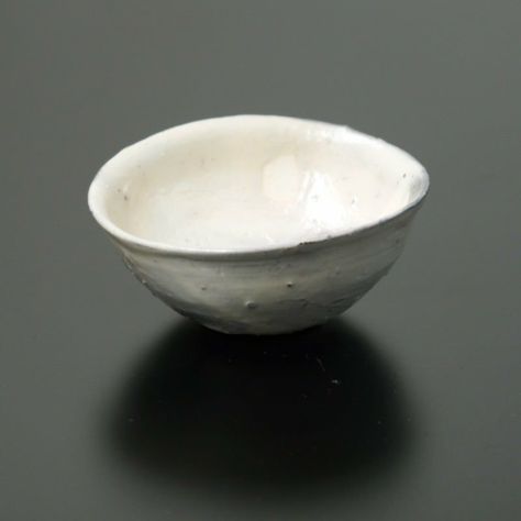 中国古玩 青白磁薄造 唐草図茶碗 直径14.5cm 東H5-0416①☆-