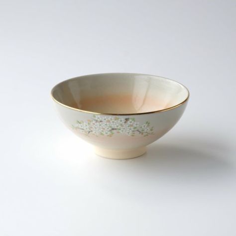 飯碗（茶碗） 桜水晶彫 飯茶碗（大）〈1個〉 波佐見焼 |皿や鉢など和 