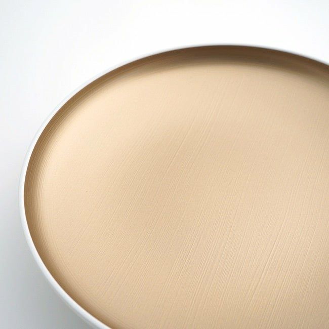 和モダン漆器 【越前塗】光琳プレート（大） シャンパンゴールド〈1枚