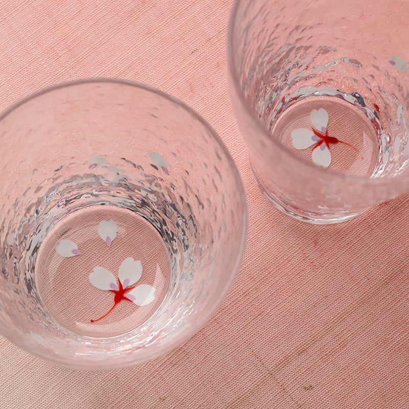 グラス 京絵付 桜 タンブラーL〈1個〉 |皿や鉢など和食器の通販は京都のたち吉（TACHIKICHI/橘吉）