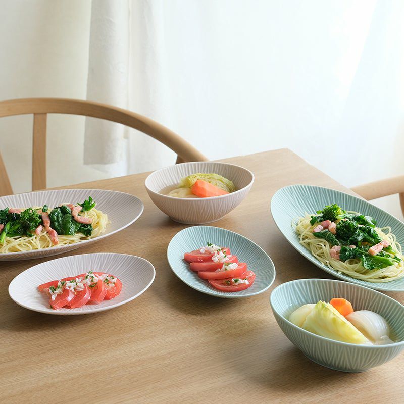 オーバル皿・楕円皿 【うつわよせシリーズ】木立 デザート皿 マット 