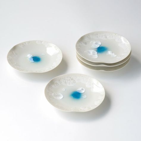 小皿・取皿（約9～14cm） 月華 菓子皿〈5枚〉 京焼・清水焼 |皿や鉢