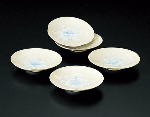 小皿・取皿（約9～14cm） 月華 菓子皿〈5枚〉 京焼・清水焼 |皿や鉢 