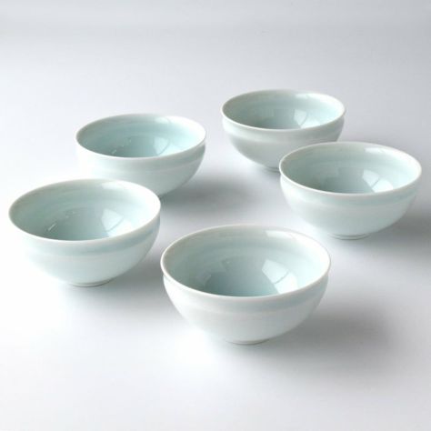 月の雫 お茶呑茶碗 (桐箱入)〈5個〉 有田焼