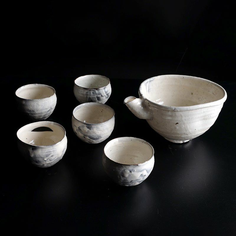 辻村史朗（つじむらしろう） 酒器 辻村史朗 粉吹 ワイン五客 |皿や鉢 