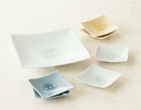 釉 取り分け揃〈大皿1枚・小皿6枚〉 美濃焼 | 京都 皿や鉢など和食器の