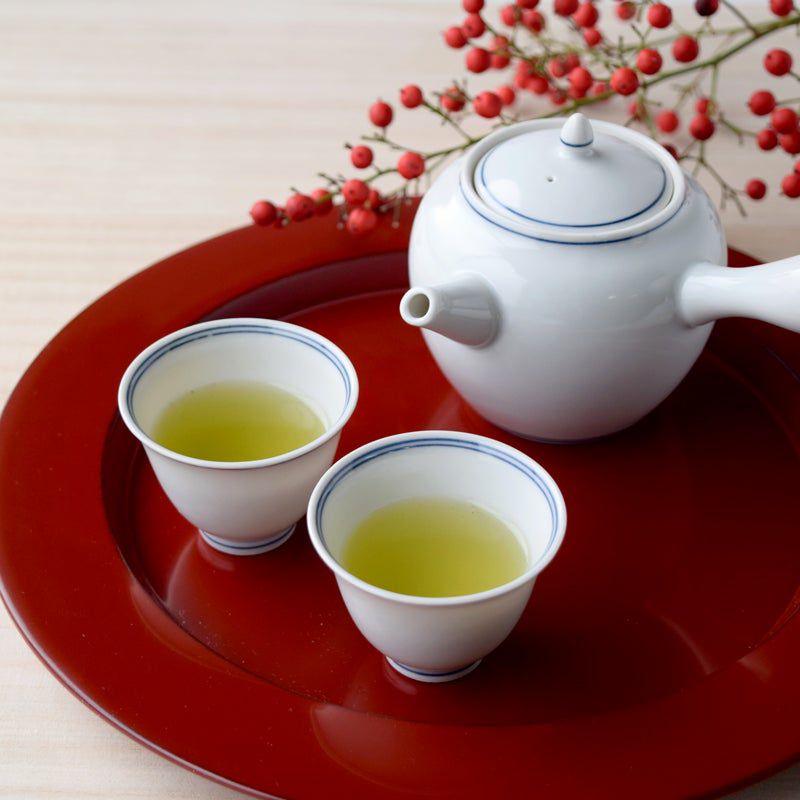 茶器セット 白磁 煎茶器 〈急須1個・お茶呑茶碗2個〉 京焼・清水焼 |皿