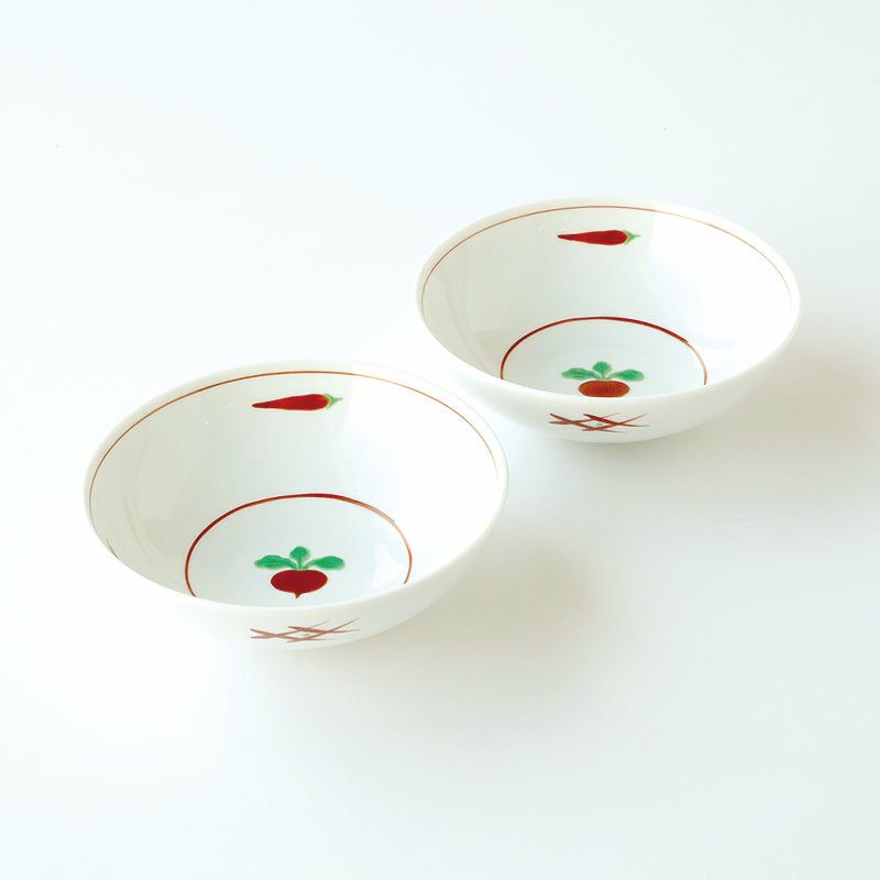 小鉢・取鉢（約9～14cm） 赤絵かぶら 小鉢〈2個〉 美濃焼 |皿や鉢など 