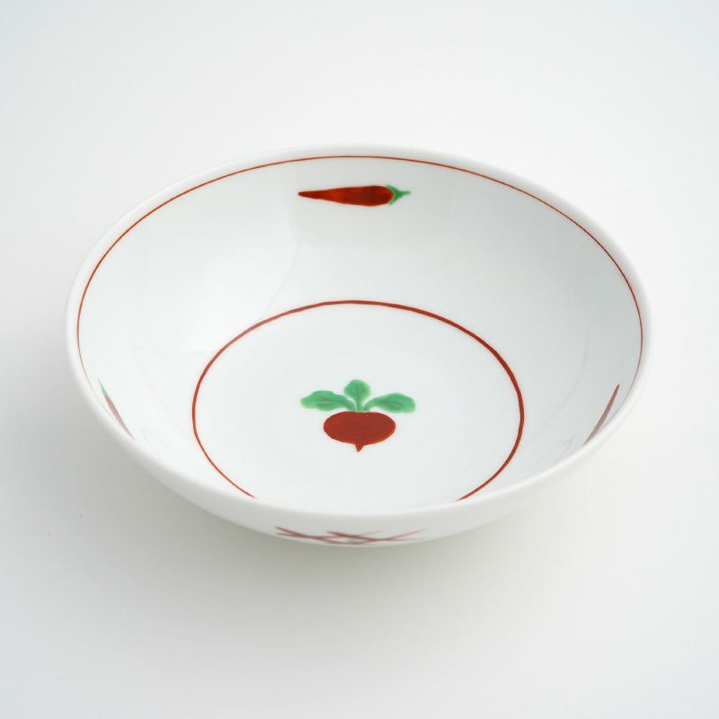 赤絵かぶら(あかえかぶら) 単品 赤絵かぶら 中鉢〈1個〉 美濃 赤絵かぶら(あかえかぶら) 単品 赤絵かぶら 中鉢〈1個〉 美濃