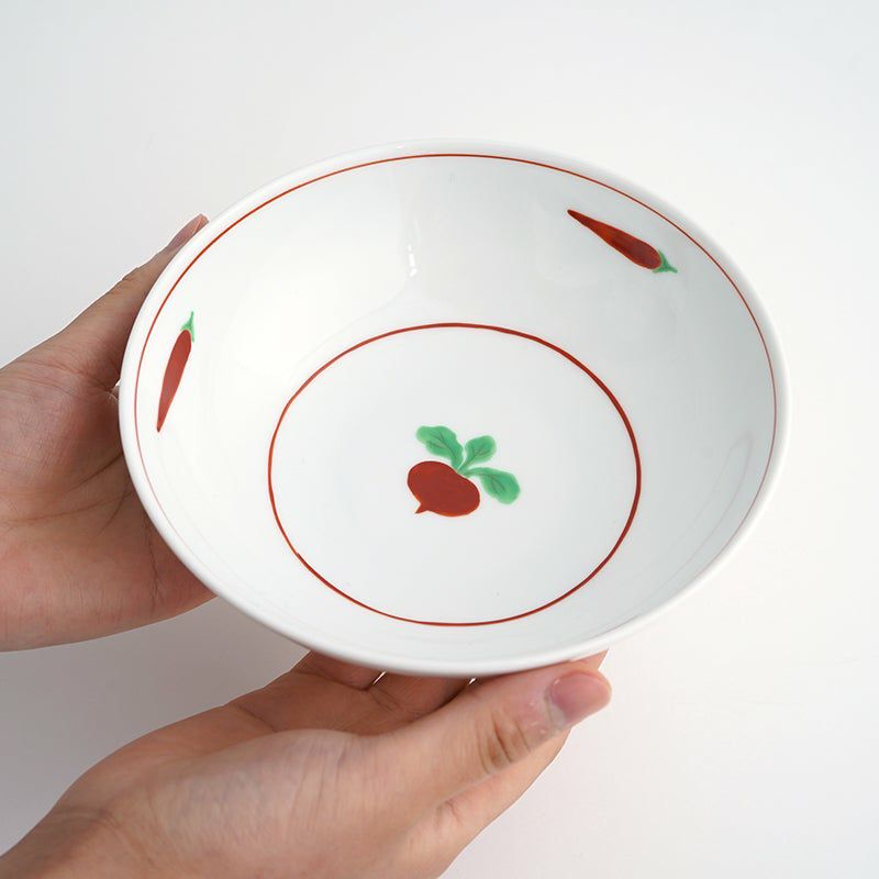 赤絵かぶら（あかえかぶら） 単品 赤絵かぶら 中鉢〈1個〉 美濃