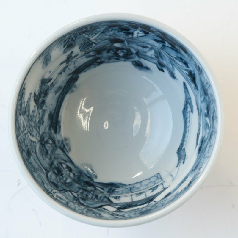 山水画の陶器椀 直径約40cm - メルカリ｜椀 