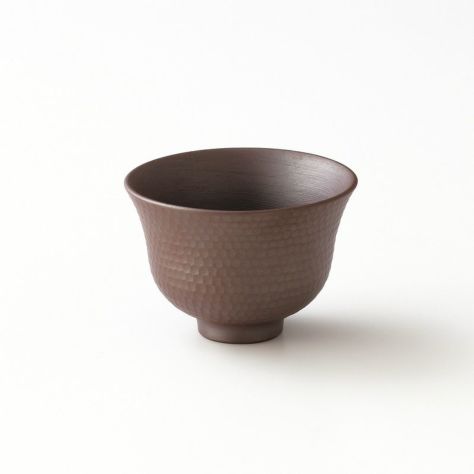 【匠の伝承】極みの茶器 ダイヤ彫 煎茶碗（木箱入）〈1個〉 四日市萬古焼