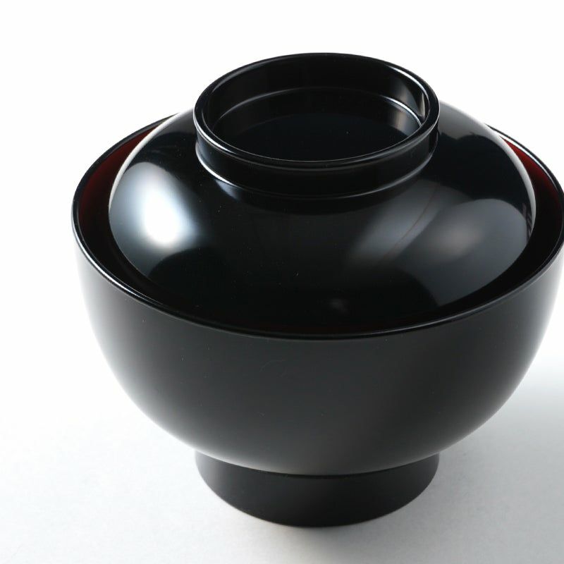 煮物椀 朱蔦唐草見返しつた蒔絵 丸型 黒塗 漆塗 5客 在庫整理 雑煮椀 