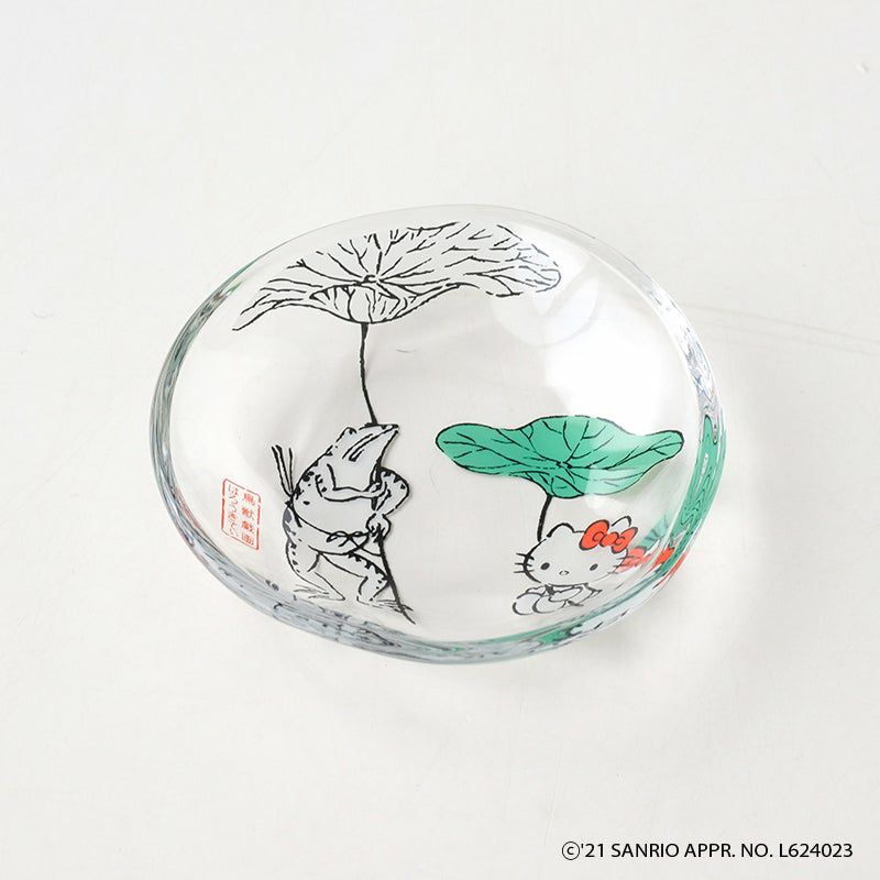 小皿・取皿（約9～14cm） ハローキティ 鳥獣戯画 小皿（蓮の傘 