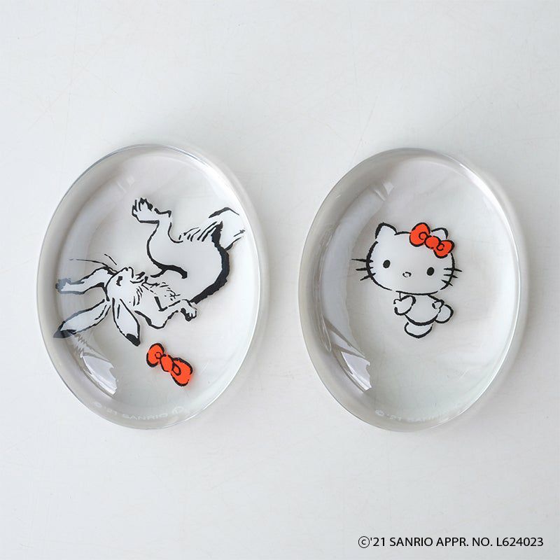 キティ 箸置き トレー 陶器製 ミミィ くま ひつじ 1996年製貴重レア メール便対象品】 マスコット付 箸 21cm 箸置き セット 木箸 は