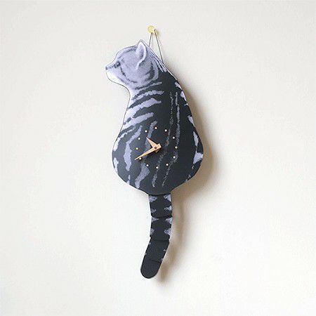 猫時計と犬時計の通販 藤井啓太郎のしっぽを振る時計の商品一覧 たち吉 