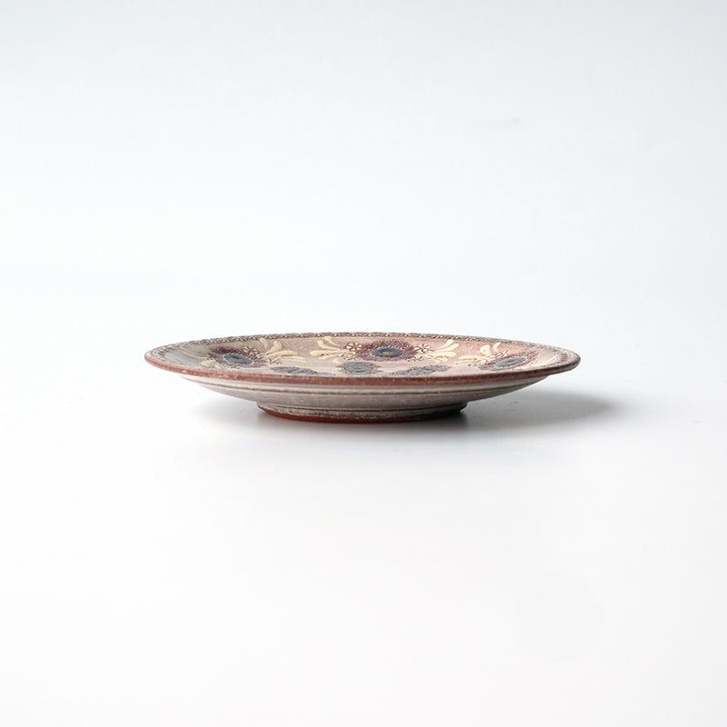 皿・プレート 【森里陶楽】紫彩華紋 豆皿 縦柄〈1枚〉 |皿や鉢など和 