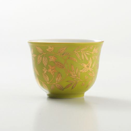 シリーズ以外・その他 単品 萌葱金彩 お茶呑茶碗 〈1個〉 |皿や