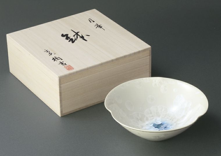 中鉢・盛鉢（約15～23cm） 月華 鉢（桐箱入）〈1個〉 京焼・清水焼 |皿 