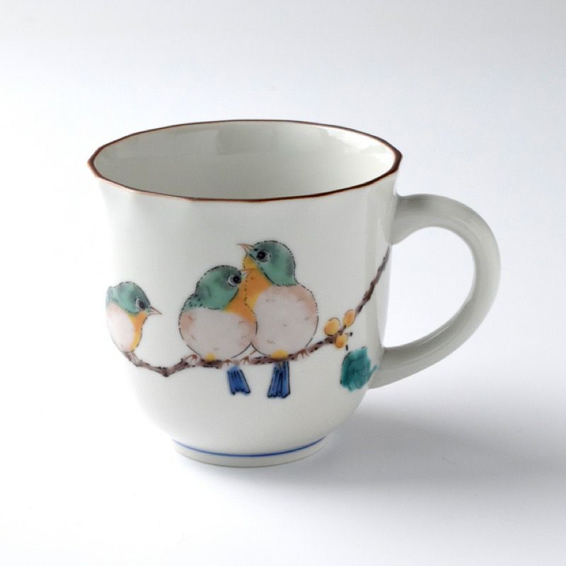 HEART&HEART 中嶋製作所 アンクル・モグ大・小セット SALE 【九谷焼SALE】めじろマグ 〈1個〉 |皿や鉢など和食器の通販は