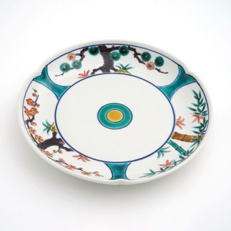 小皿・取皿（約9～14cm） 【九谷焼】3.5号皿揃 縁起物〈5枚〉 |皿や鉢