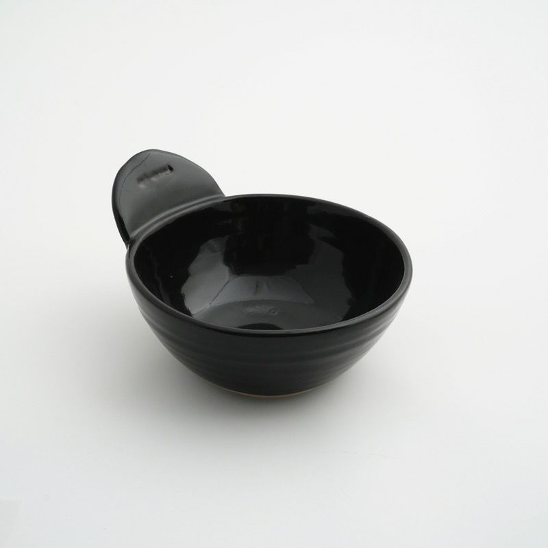 小鉢・取鉢（約9～14cm） 【長谷園】耐熱手付小鉢 黒釉〈1個〉 |皿や鉢 
