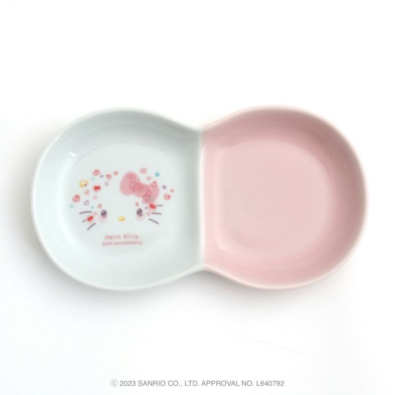 その他 変形皿 ハローキティ 50周年 ミニプレート〈1枚〉 |皿や鉢 