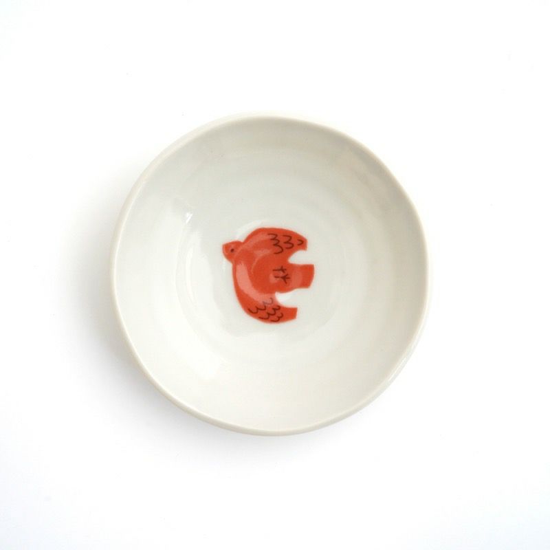 小皿・取皿（約9～14cm） 【ハレクタニ】トリ豆皿 4pcsセット〈4枚 