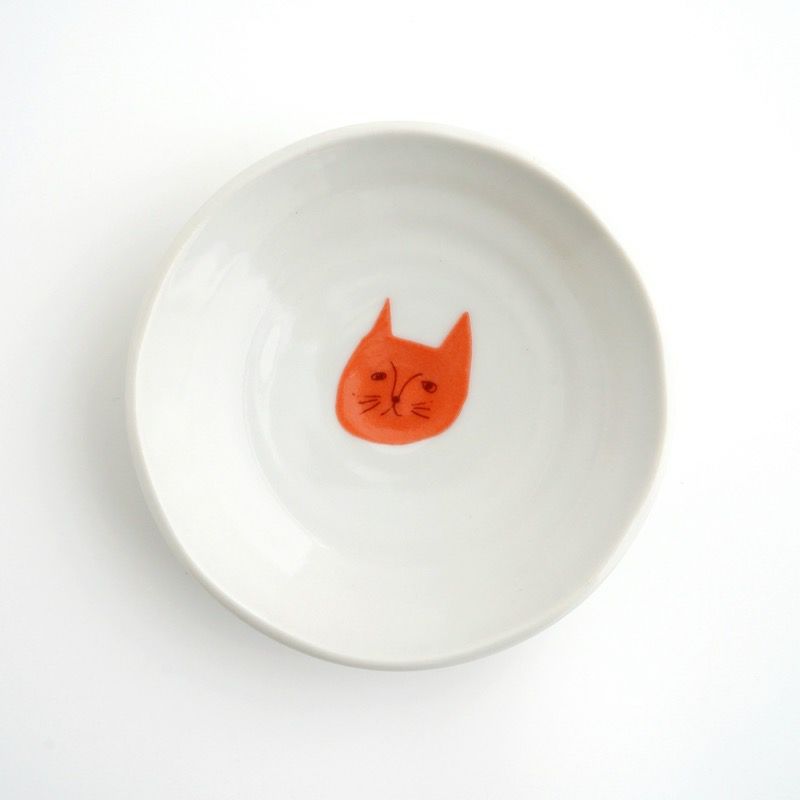 たち吉 取り扱い ねこ皿（陶額） 猫 3点セット