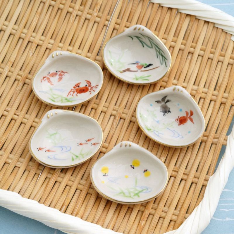 A1215-6/幸錫製/瓢箪形箸置10客/共箱/京都清課堂/和食器/懐石道具/ 箸置 - 清課堂オンラインストア