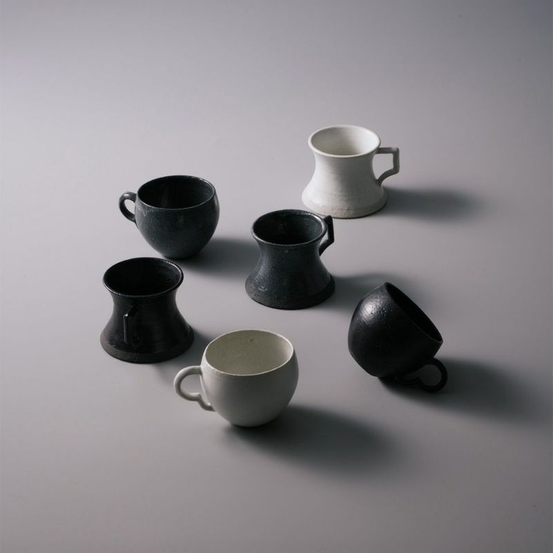 墨入変り菊向付　4個セット￼ 白マット 菊彫取鉢 (大)はサラダボウルやスープボウル・取り鉢などに