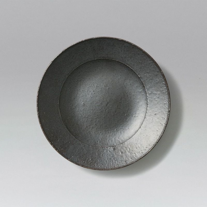 KANADE | 奏 【COCHI】KANADE RIMPLATE / SUMI(黒釉)〈1枚 KANADE | 奏 【COCHI】KANADE RIMPLATE / SUMI(黒釉)〈1枚