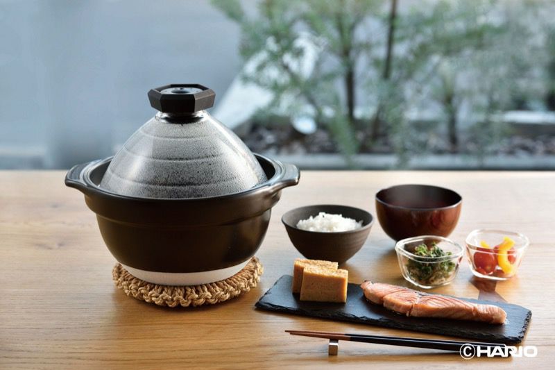 HARIO（ハリオ） 【HARIO】フタがガラスのご飯釜2～3合〈1個〉 |皿や