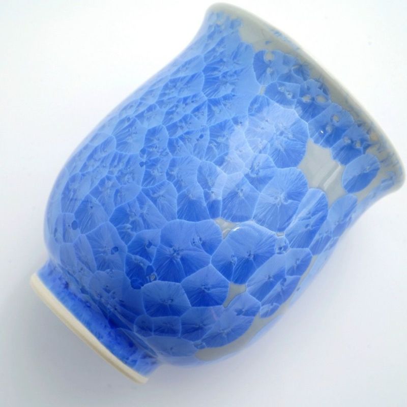花結晶 【京焼・清水焼】花結晶 組湯呑（青・白）〈2個〉 |皿や鉢など