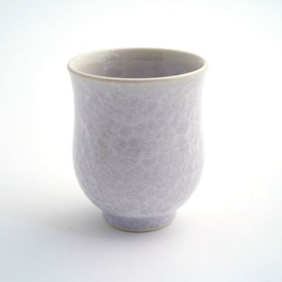 京都たち吉 橘吉 京焼 花結晶釉薬 白 月華 花器 投げ入れ