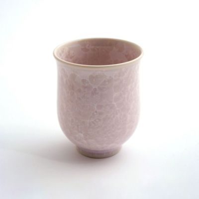 花結晶 【京焼・清水焼】花結晶 湯呑（ピンク）〈1個〉 |皿や鉢など和
