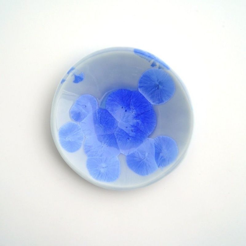 花結晶 【京焼・清水焼】花結晶 三寸皿（青）〈1枚〉 |皿や鉢など和